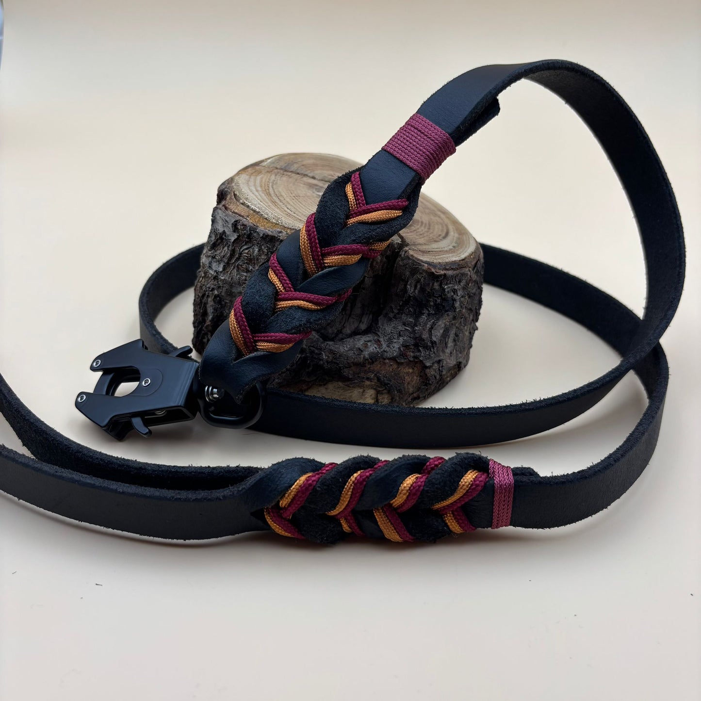 Hundeleine Leder mit Handschlaufe