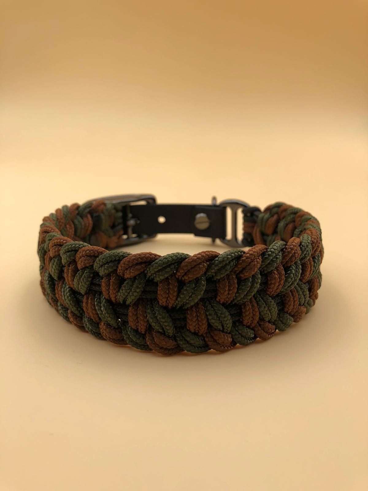 Hundehalsband Paracord mit Superflex-Biothane-Verschluss – Dünn & Leicht