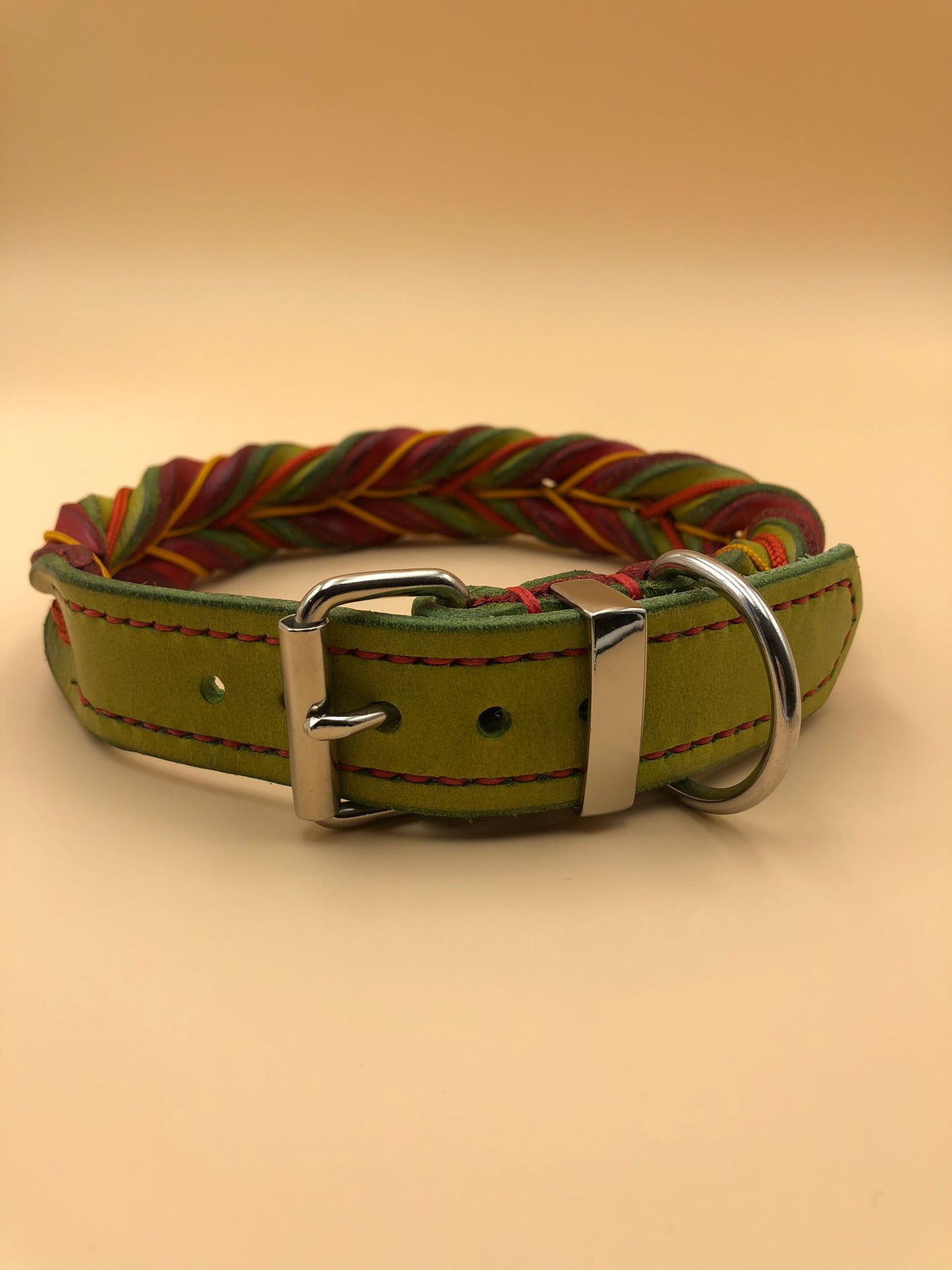 Hundehalsband Fettleder gedreht