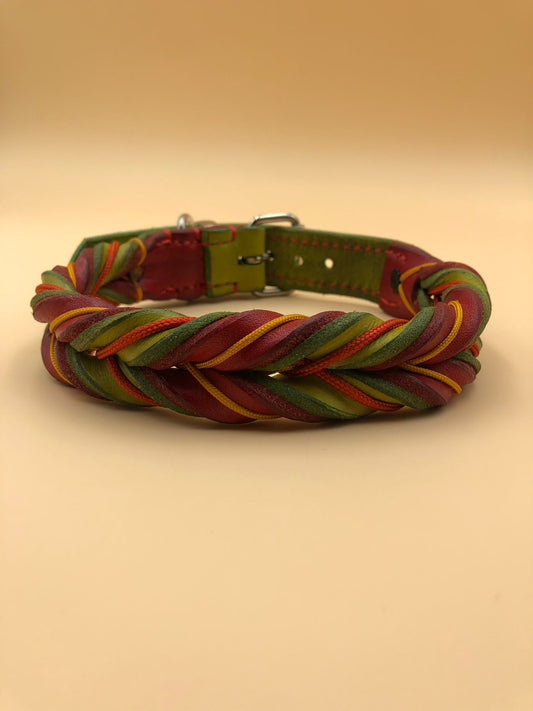 Hundehalsband Fettleder gedreht