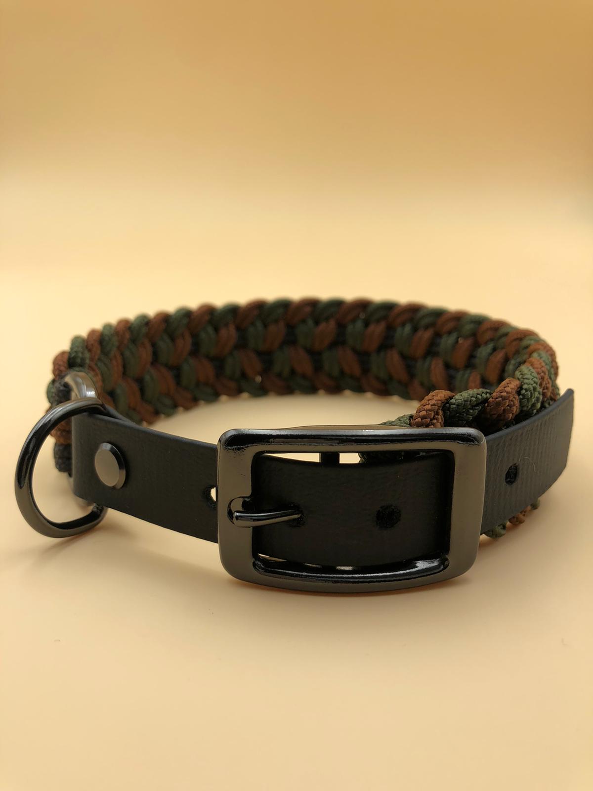 Hundehalsband Paracord mit Superflex-Biothane-Verschluss – Dünn & Leicht