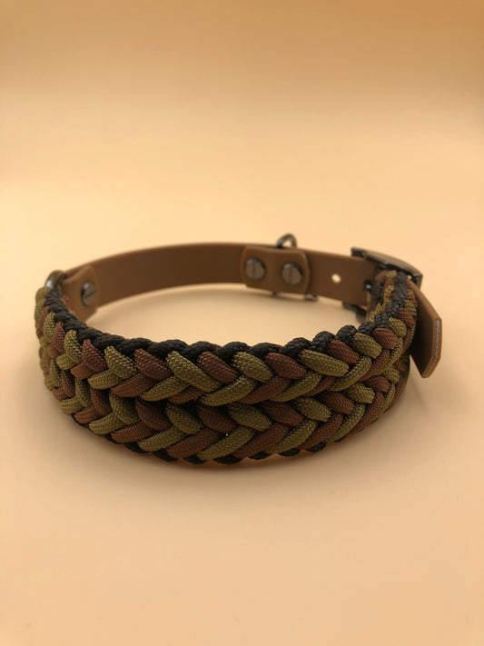 Hundehalsband Paracord mit Biothane-Verschluss für Tracker