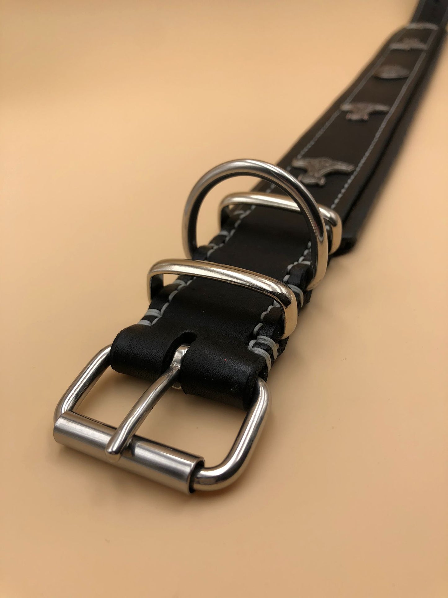 Hundehalsband Leder Mjölnir